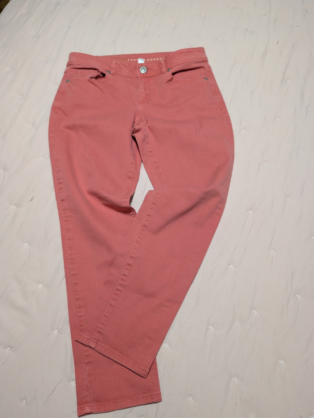 Women's Coral Pink Lauren Conrad Straight-Leg Jeans